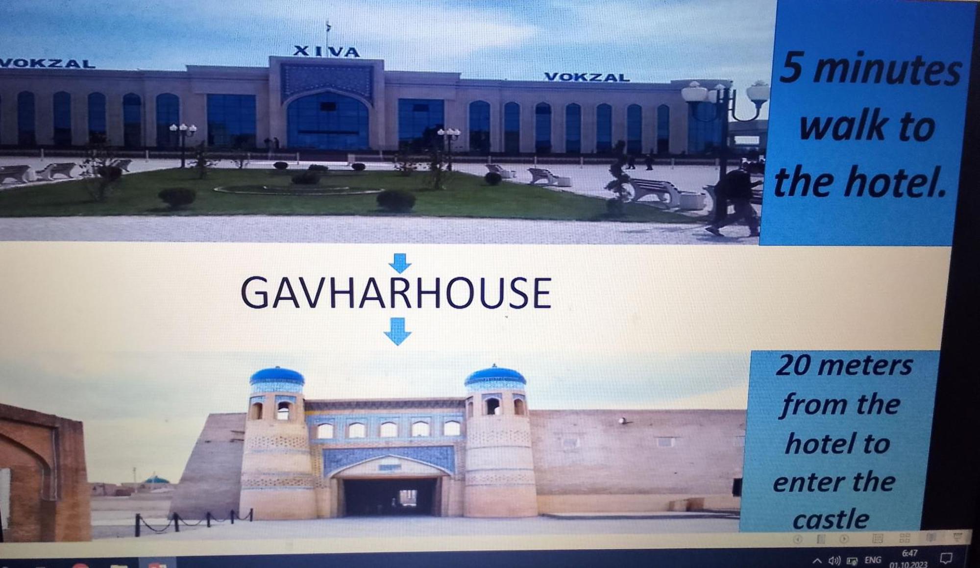 فندق Gavhar House خيوة المظهر الخارجي الصورة